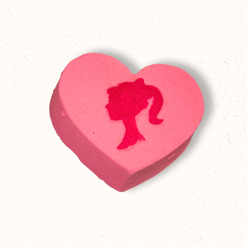 Pretty in Pink Girl Heart Bath Bomb - Hot Mess Body
