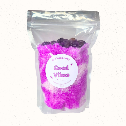 Good Vibes - Hidden Amethyst Crystals Bath Salts