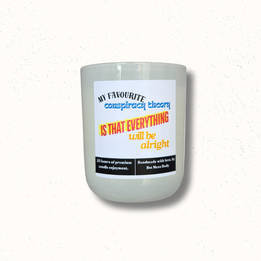 'Everything Will Be Alright' Candle