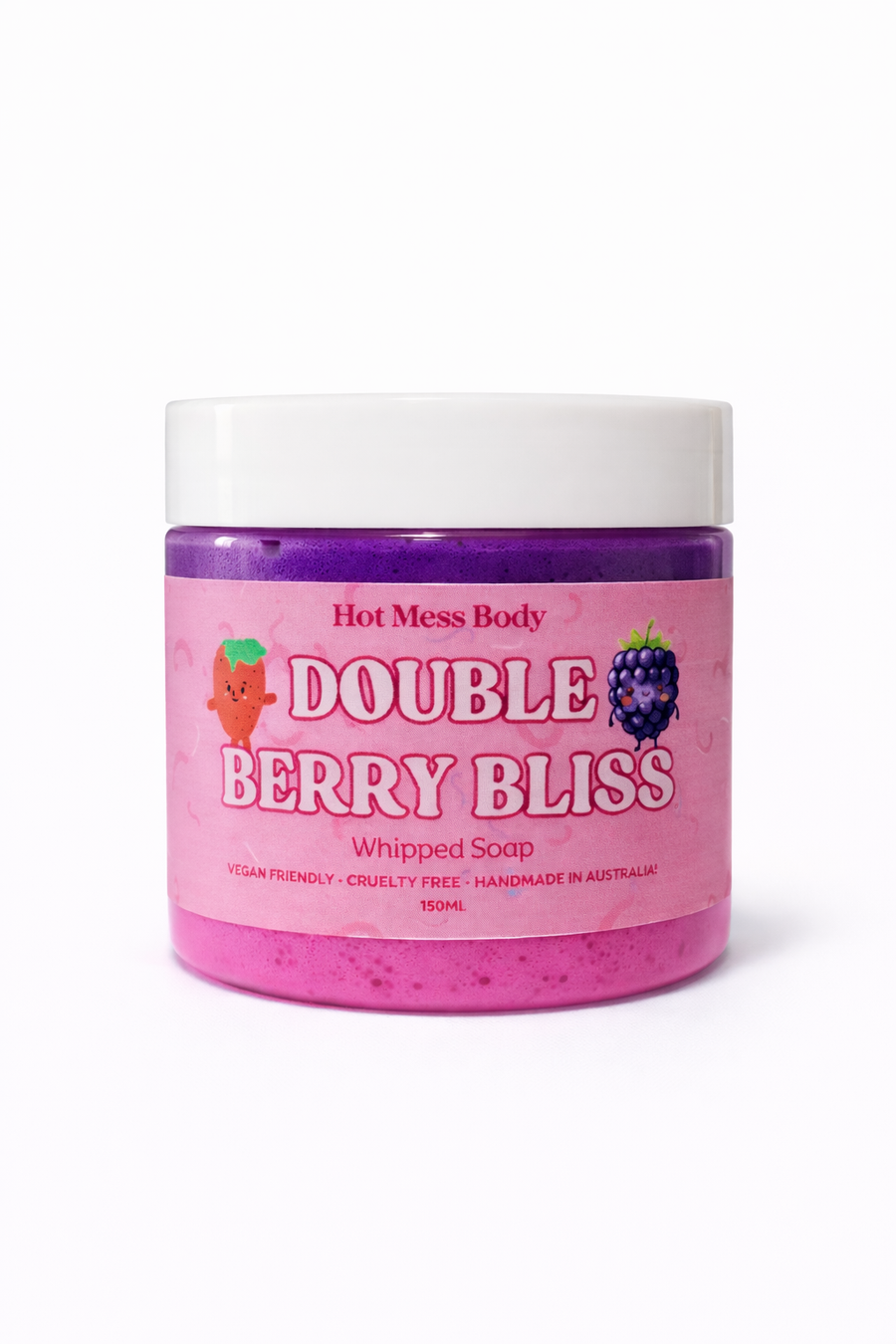 Double Berry Bliss Whipped Soap - Hot Mess Body